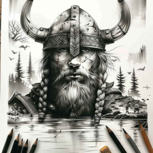 vikings tattoo design ideas Surrealism unconscious imagery shield brotherhood stands for resilience