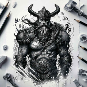 vikings tattoo design ideas color blending ship journey for inner arm