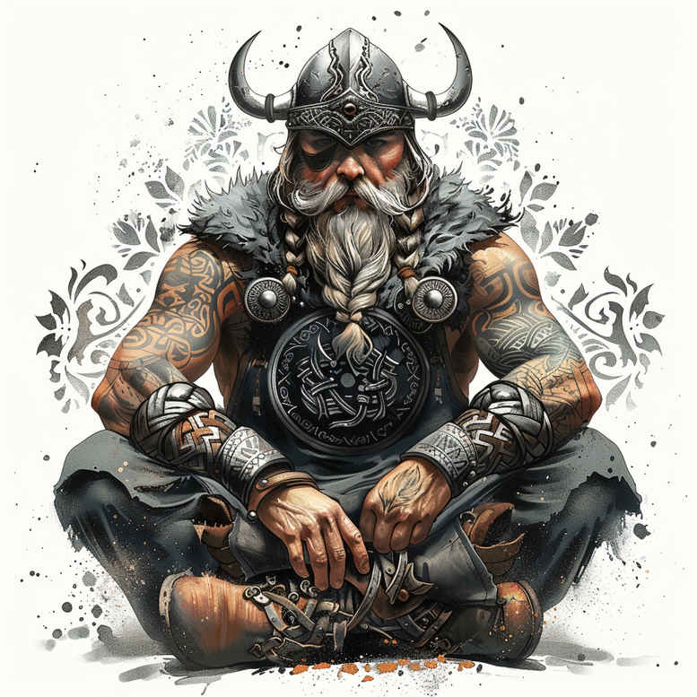 vikings tattoo design ideas Surrealism juxtaposition tattoo raider for abdomen