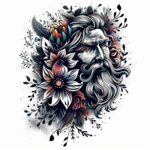 vikings tattoo design ideas Surrealism hallucinogenic tattoo raider for lower back