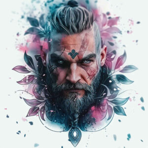 vikings tattoo design ideas accent shading tattoo raider symbolising determination