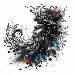 vikings tattoo design ideas ornate tribal god for upper thigh