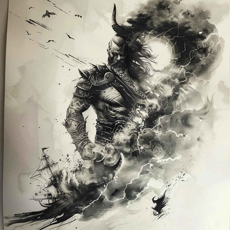 vikings tattoo design ideas contoured forms tribal power for temple