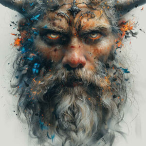 vikings tattoo design ideas Surrealism dreamscape tribal power for upper back