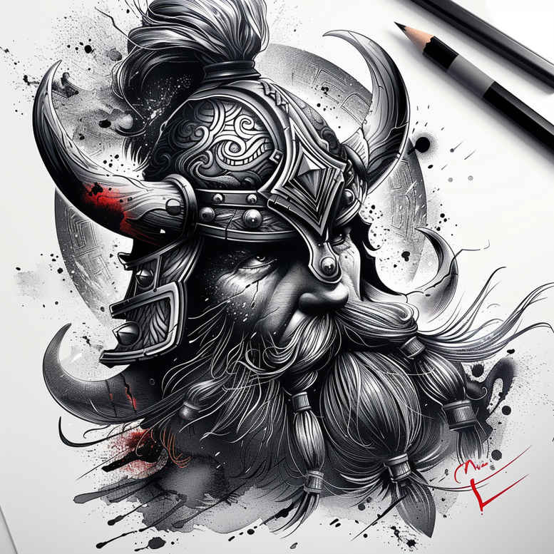 vikings tattoo design ideas solid blacks viking axe for biceps
