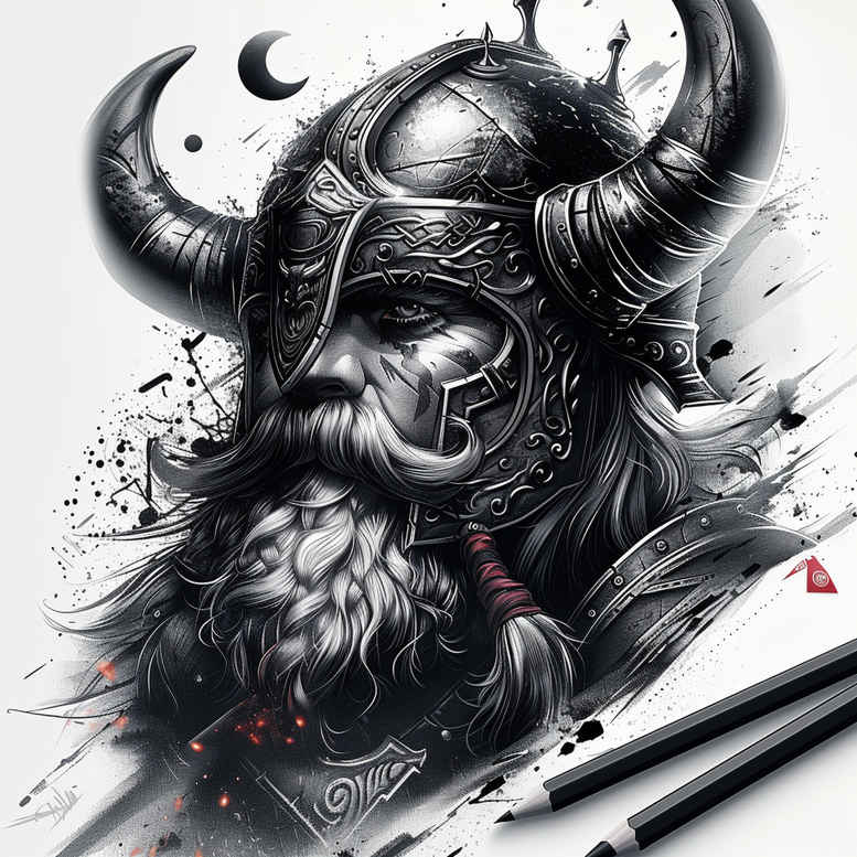 vikings tattoo design ideas refined lines viking axe for elbow