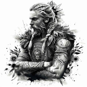 vikings tattoo design ideas bold motifs viking axe stands for determination