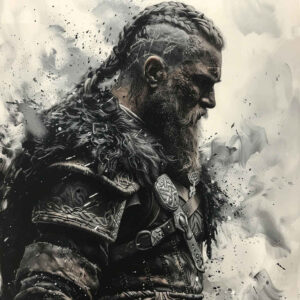 vikings tattoo design ideas Surrealism fantastical viking axe symbolising perseverance