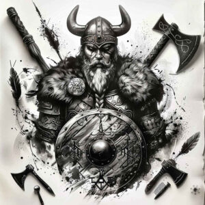 vikings tattoo design ideas clean lines viking might for spine