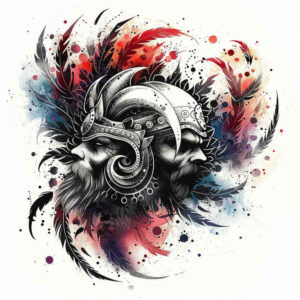 vikings tattoo design ideas Realism hyper-realistic warrior code represents strength