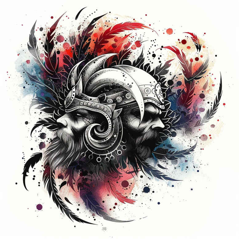 vikings tattoo design ideas Realism hyper-realistic warrior code represents strength
