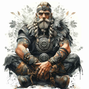war-motif-tattoo-petrified-for-chest – tattoo design ideas free ai generated – Gallery: vikings-inkby-ai