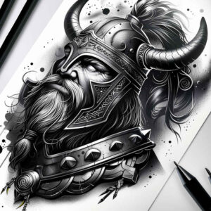battle-and-bravery-tattoo-for-men-spine-chilling-for-elbow – tattoo design ideas free ai generated – Gallery: vikings-inkby-ai