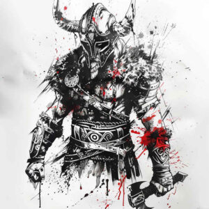 detailed-viking-tattoo-moody-for-spine – tattoo design ideas free ai generated – Gallery: vikings-inkby-ai