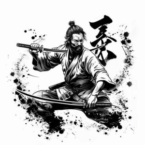 sword-tattoo-neotraditional-bold-color-blocks-for-lower-arm – tattoo design ideas free ai generated – Gallery: warriors-asia-inkby-ai