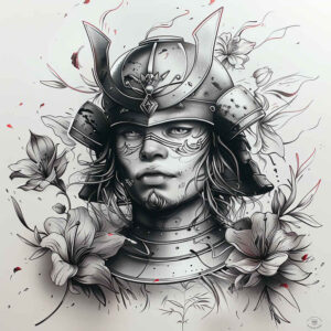 honor-symbol-tattoo-neotraditional-bold-texture-for-upper-thigh – tattoo design ideas free ai generated – Gallery: warriors-asia-inkby-ai