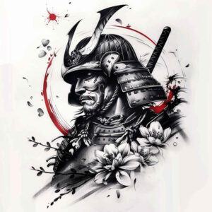 asian-warrior-tattoo-realism-textured-light-for-back-of-neck – tattoo design ideas free ai generated – Gallery: warriors-asia-inkby-ai