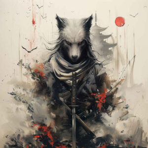 samurai-tattoo-surrealism-vibrant-contrasts-for-foot – tattoo design ideas free ai generated – Gallery: warriors-asia-inkby-ai