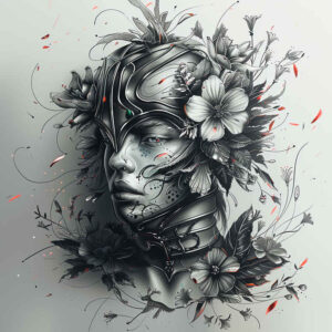 protection-symbols-tattoo-neotraditional-accent-shading-for-shoulder – tattoo design ideas free ai generated – Gallery: warriors-asia-inkby-ai