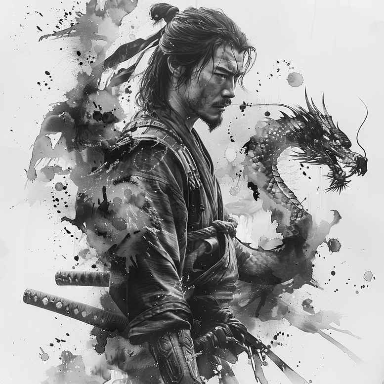 spirit-motif-tattoo-neotraditional-refined-detail-for-side – tattoo design ideas free ai generated – Gallery: warriors-asia-inkby-ai