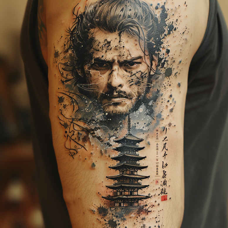 protection-symbols-tattoo-surrealism-phantasm-for-shoulder-blade – tattoo design ideas free ai generated – Gallery: warriors-asia-inkby-ai
