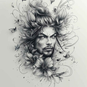 spirit-motif-tattoo-realism-inner-glow-for-upper-arm – tattoo design ideas free ai generated – Gallery: warriors-asia-inkby-ai