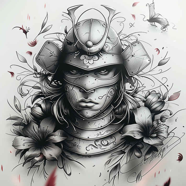 katana-tattoo-realism-realistic-contrast-for-upper-chest – tattoo design ideas free ai generated – Gallery: warriors-asia-inkby-ai