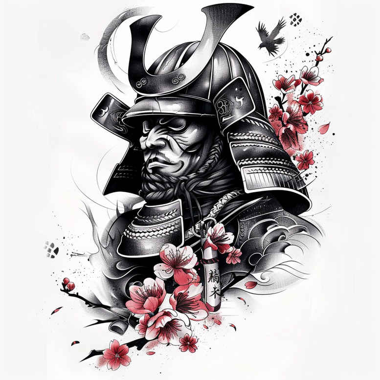 samurai-tattoo-realism-emotional-realism-for-upper-shoulder – tattoo design ideas free ai generated – Gallery: warriors-asia-inkby-ai