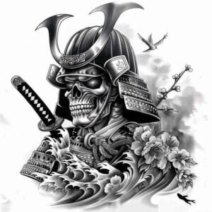 asian-warrior-tattoo-surrealism-dreamscape-for-scapula – tattoo design ideas free ai generated – Gallery: warriors-asia-inkby-ai