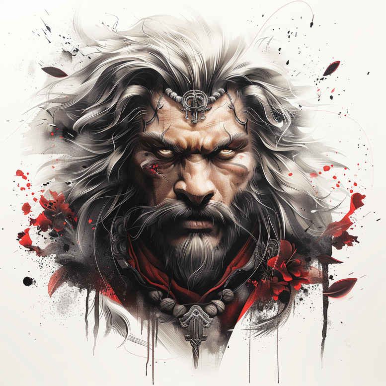 protection-motif-tattoo-realism-contrast-ink-for-outer-arm – tattoo design ideas free ai generated – Gallery: warriors-asia-inkby-ai