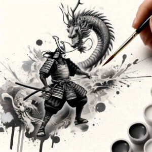 ninja-tattoo-realism-optical-depth-for-lower-chest – tattoo design ideas free ai generated – Gallery: warriors-asia-inkby-ai