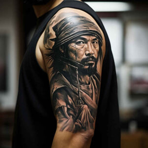power-symbol-tattoo-neotraditional-bold-highlights-for-lower-back – tattoo design ideas free ai generated – Gallery: warriors-asia-inkby-ai