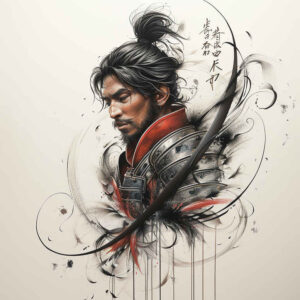 samurai-tattoo-neotraditional-textured-shading-for-foot – tattoo design ideas free ai generated – Gallery: warriors-asia-inkby-ai