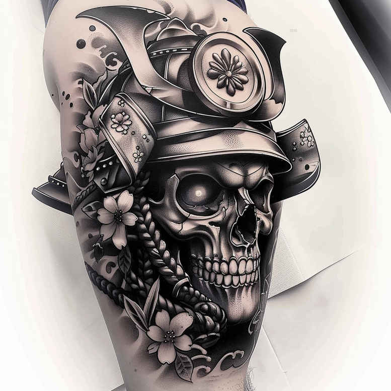 strength-symbol-tattoo-surrealism-visual-paradox-for-knee – tattoo design ideas free ai generated – Gallery: warriors-asia-inkby-ai