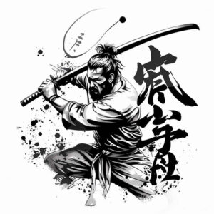 bravery-motif-tattoo-realism-real-shadows-for-back – tattoo design ideas free ai generated – Gallery: warriors-asia-inkby-ai