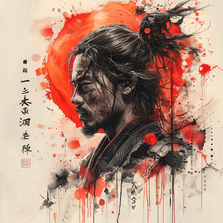 warriors-asia tattoo design ideas Surrealism metaphysical ancient combat shows strength
