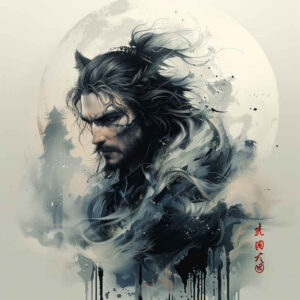 warriors-asia tattoo design ideas vector-style ancient martial for full back
