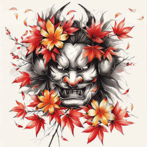 warriors-asia tattoo design ideas real-life shading armored figure for spine