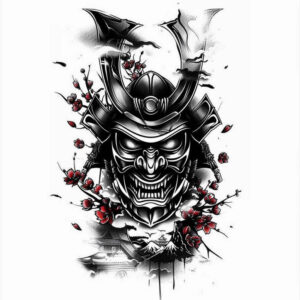 warriors-asia tattoo design ideas razor-sharp Asian strength for back shoulder