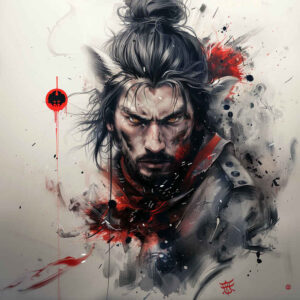 warriors-asia tattoo design ideas bold highlights bamboo grace determination and power