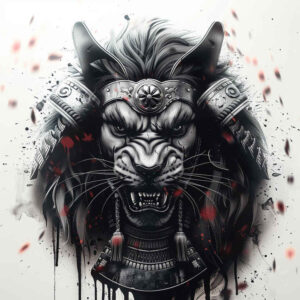 warriors-asia tattoo design ideas color blending bushido code for sternum