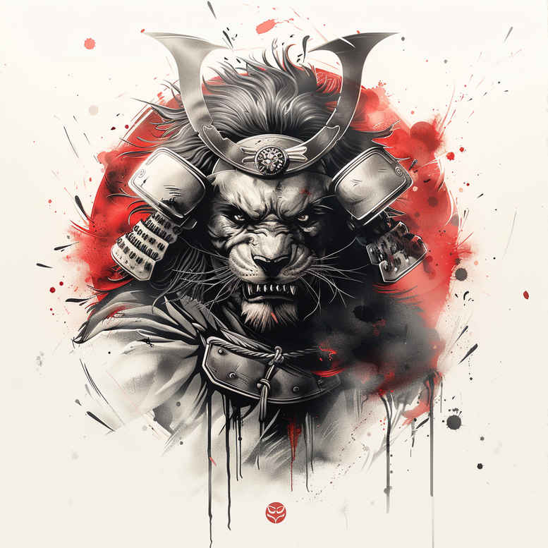 warriors-asia tattoo design ideas solid blacks bushido code meaning strength