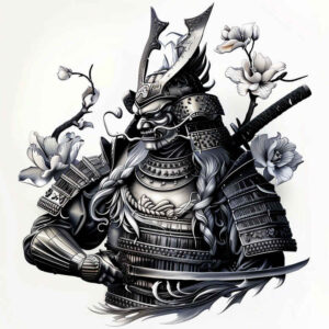 warriors-asia tattoo design ideas Surrealism symbolic motifs bushido code stands for determination
