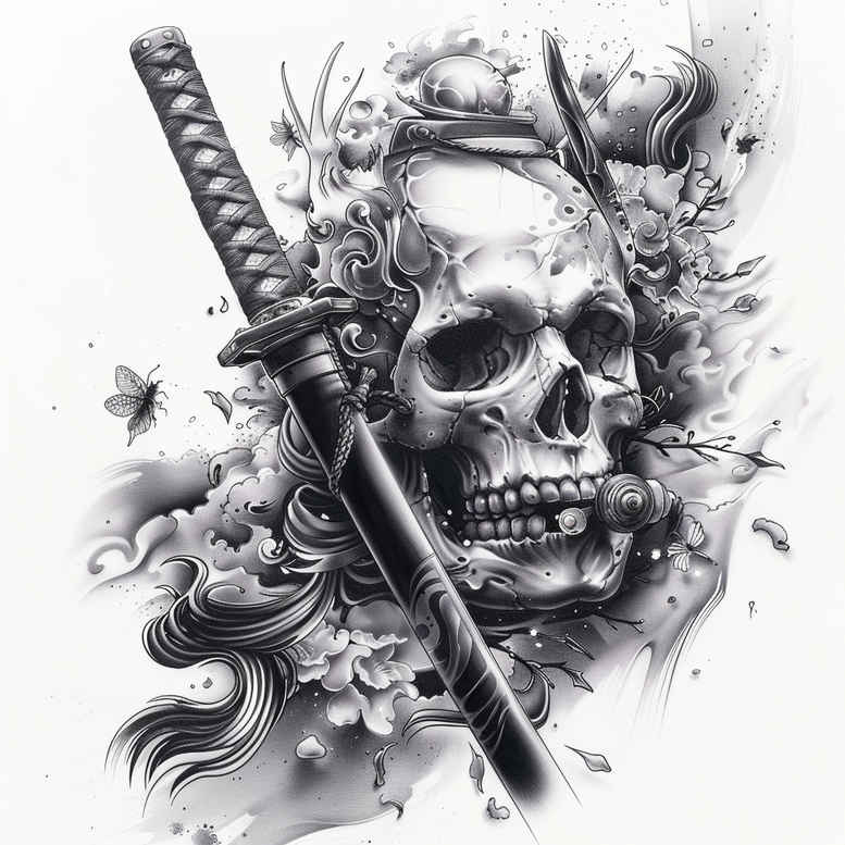 warriors-asia tattoo design ideas clean fill calm discipline meaning courage