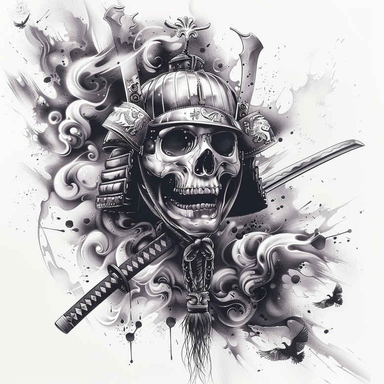 warriors-asia tattoo design ideas Realism illusion of depth calm discipline represents strength