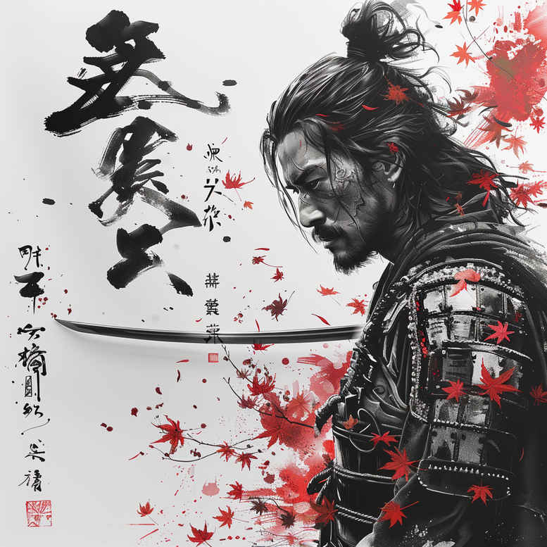 warriors-asia tattoo design ideas layered inks cultural power for scapula