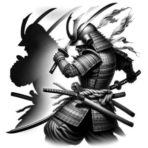 warriors-asia tattoo design ideas light play cultural power symbol of resilience
