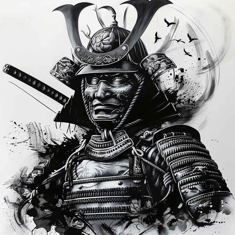 warriors-asia tattoo design ideas macro Daimyo pride for palm