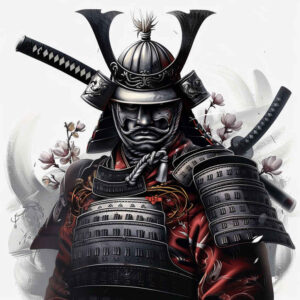 warriors-asia tattoo design ideas Realism detailed rendering Daimyo pride for thigh