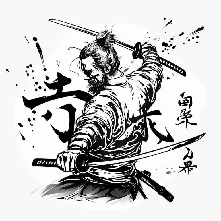 warriors-asia tattoo design ideas Realism true skin Daimyo pride symbol of perseverance